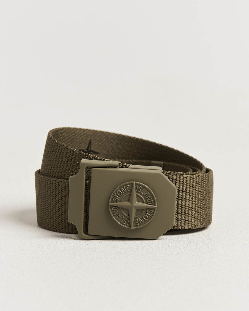 Stone Island Textile Belt Military Green – Vert