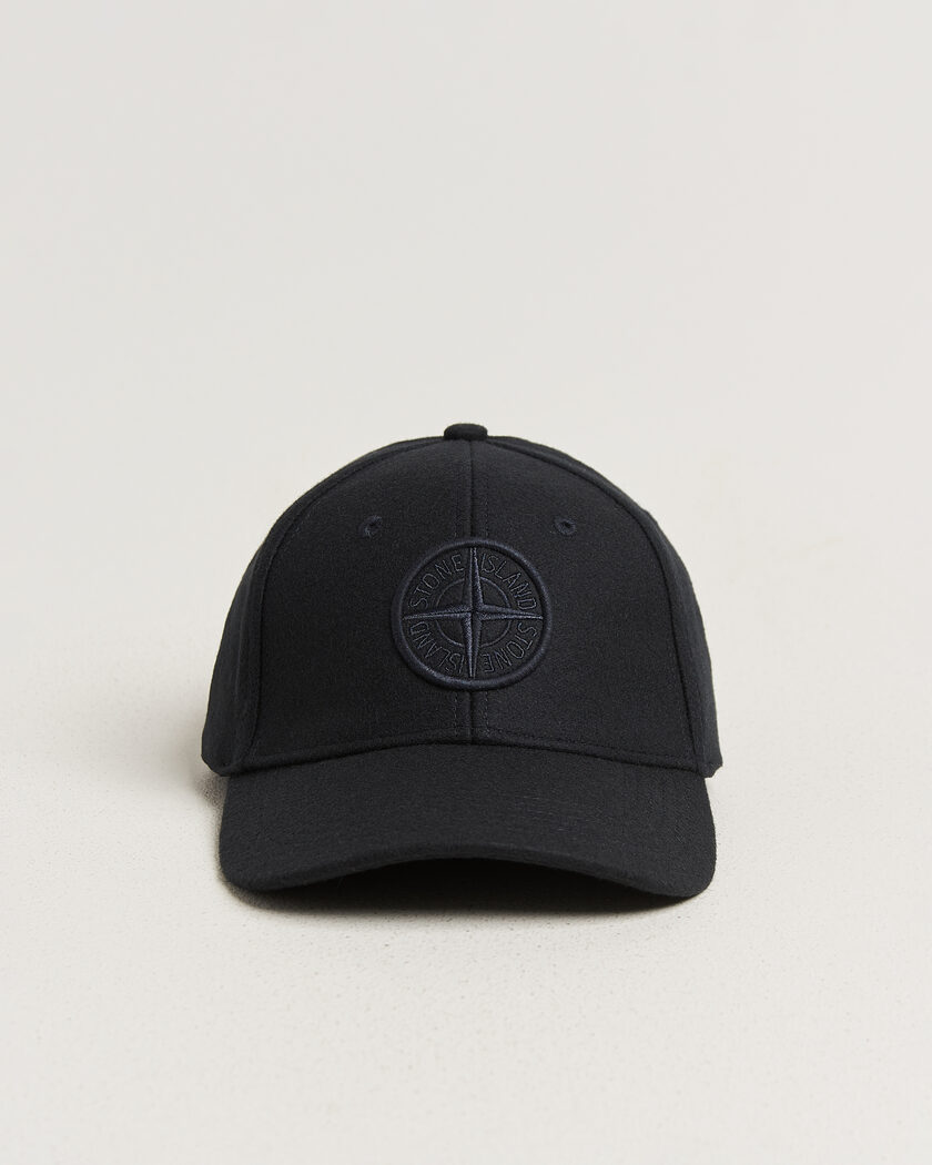 Stone Island Wool/Nylon Flannel Cap Navy Blue – Bleu