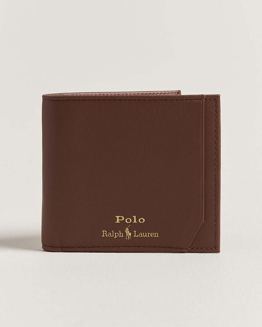 Polo Ralph Lauren Smooth Leather Wallet Saddle – Marron