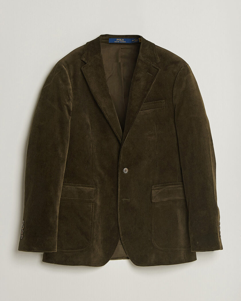 Polo Ralph Lauren Single Breasted Corduroy Sportcoat Fall Olive – Vert