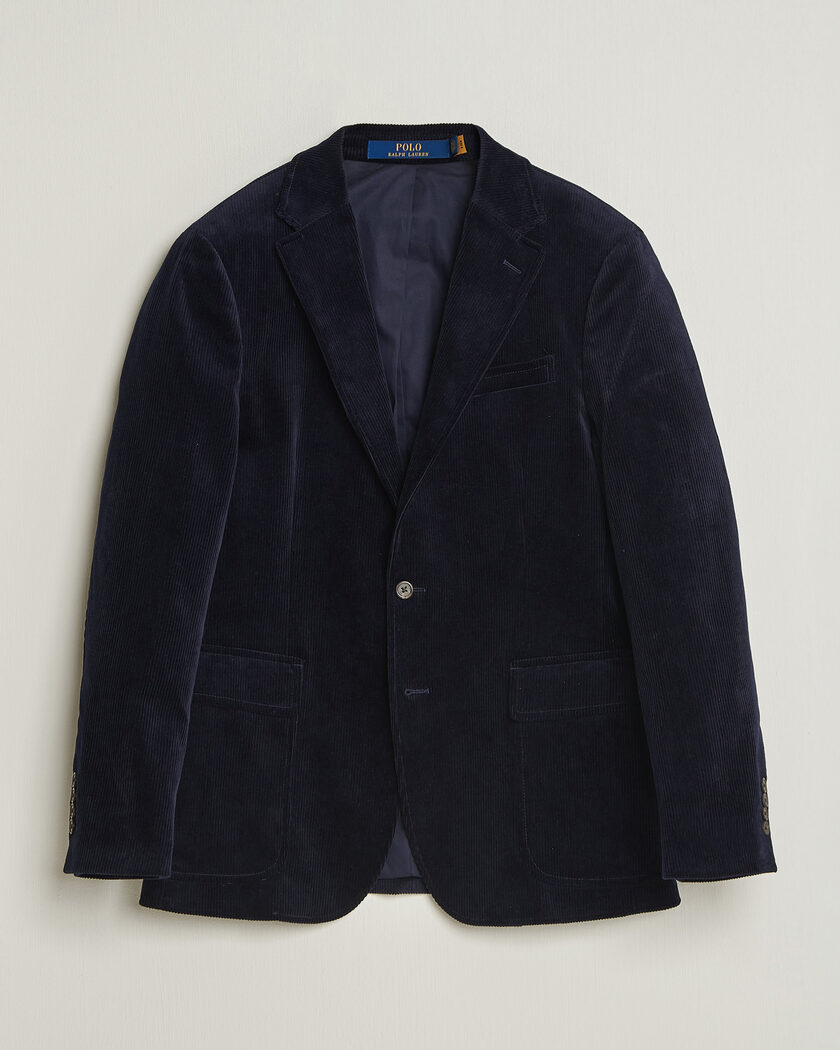 Polo Ralph Lauren Single Breasted Corduroy Sportcoat Newport Navy – Bleu