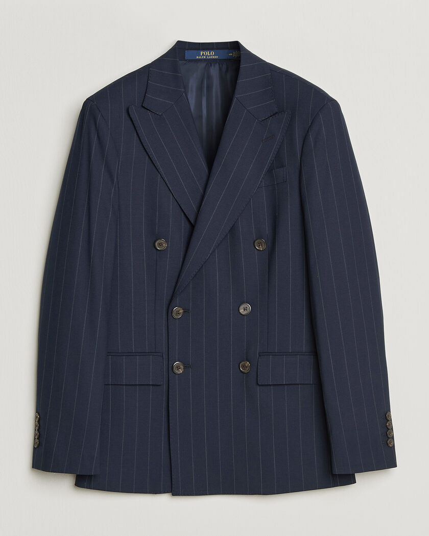 Polo Ralph Lauren Double Breasted Rope Stripe Sportcoat Navy/Grey – Bleu