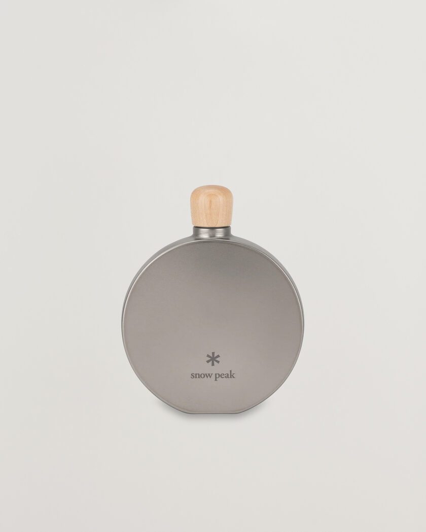 Snow Peak Curved Flask Titanium – Argent