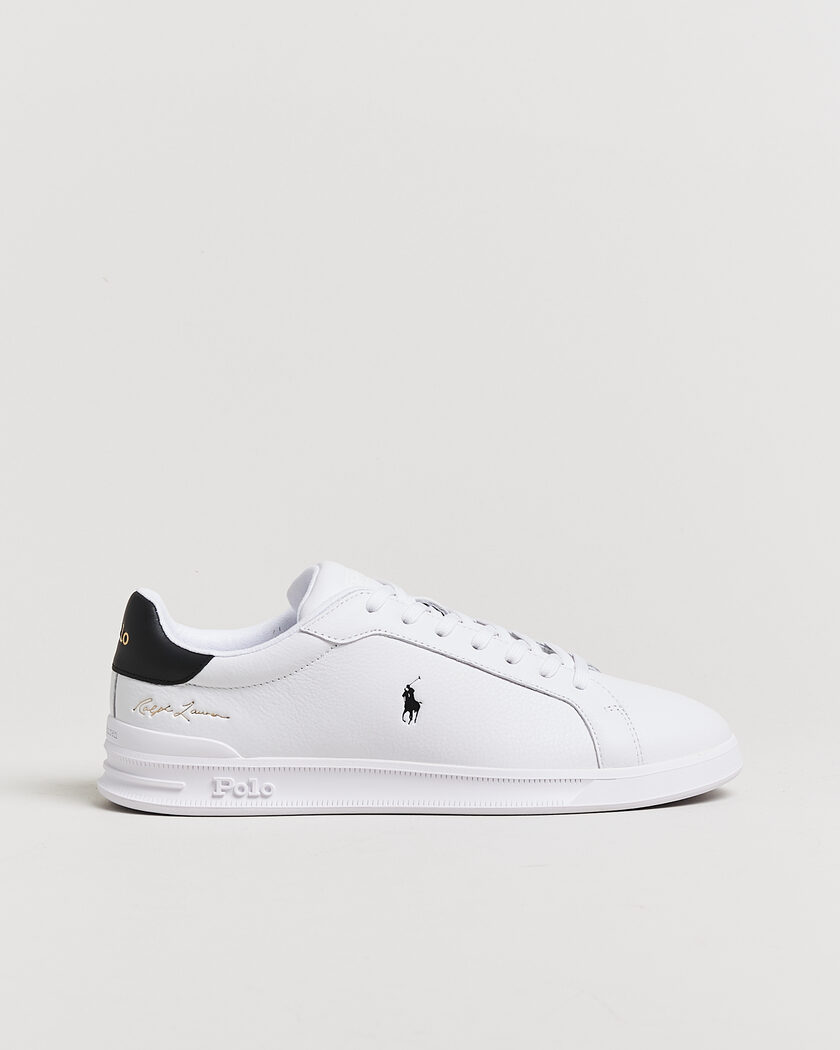 Polo Ralph Lauren Heritage Court SIG Sneakers White/Black – Blanc