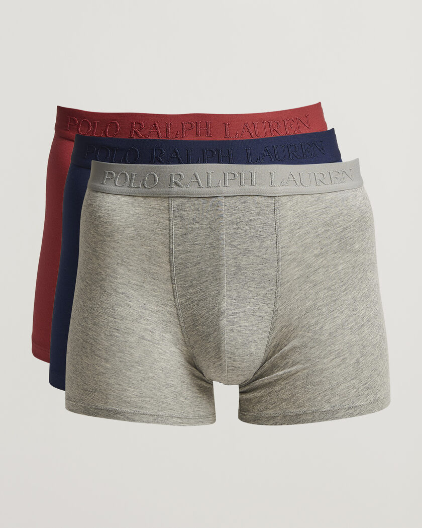 Polo Ralph Lauren 3-Pack Boxer Briefs Navy/Red/Grey – Multicolore