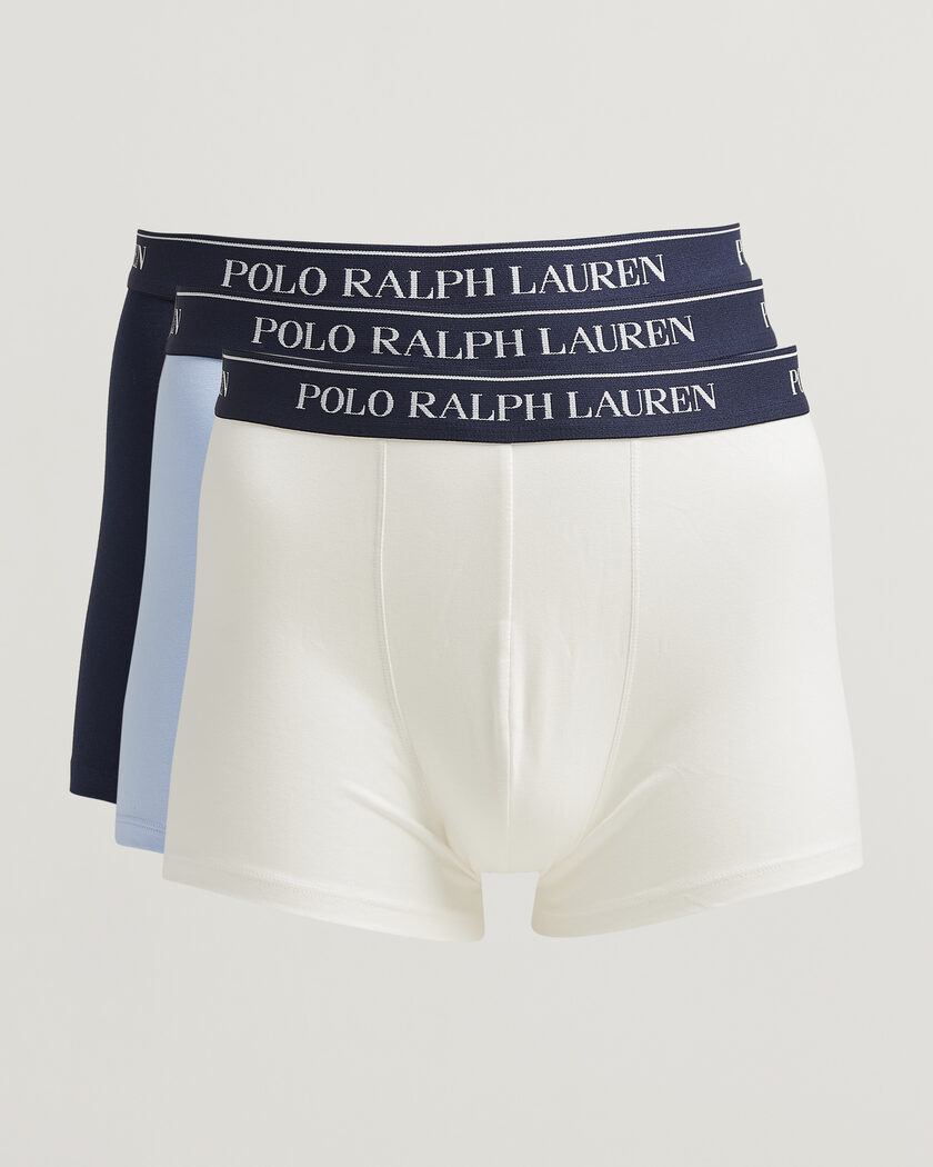 Polo Ralph Lauren 3-Pack Trunks White/Blue/Navy – Multicolore