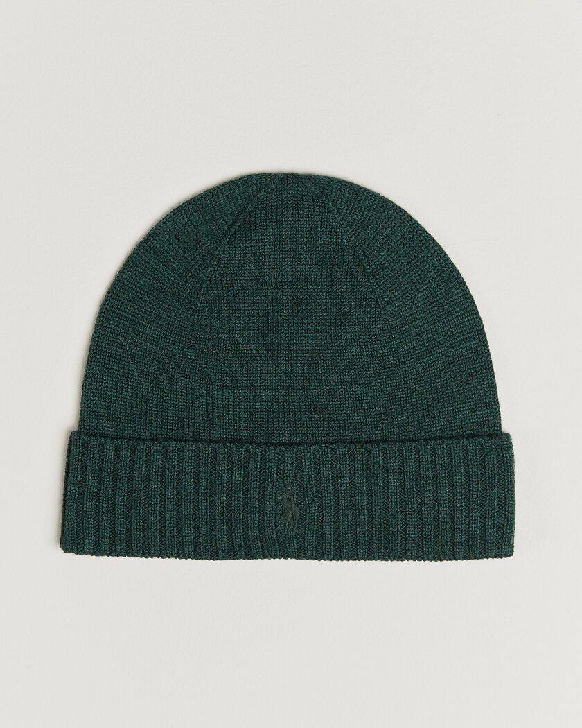 Polo Ralph Lauren Merino Beanie Pine Heather – Vert