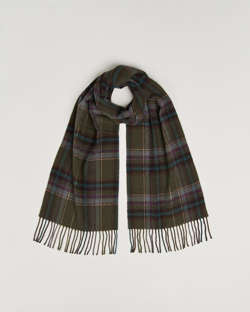 Polo Ralph Lauren Classic Wool Scarf Olive – Multicolore