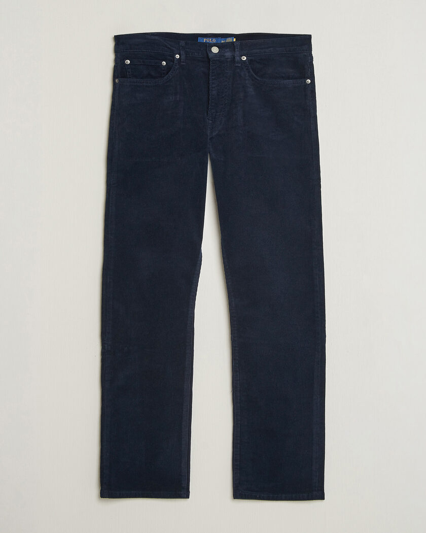  Polo Ralph Lauren Stretch Corduroy Straight Fit Pants Aviator Navy – Bleu