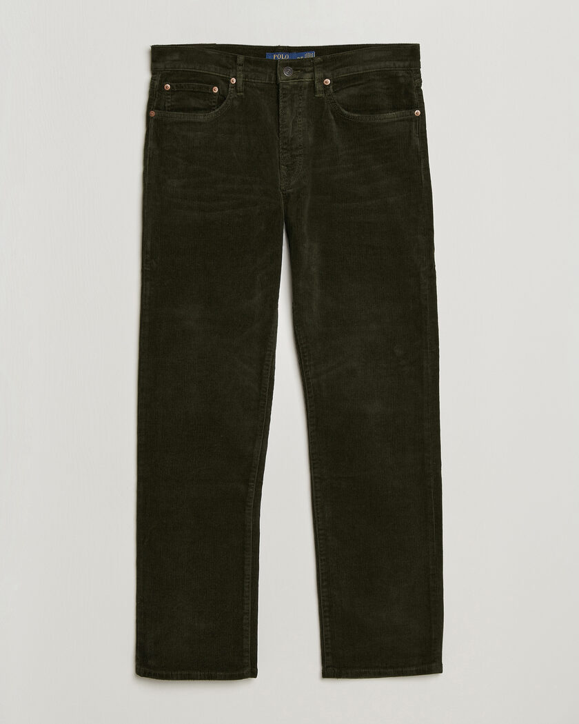Polo Ralph Lauren Stretch Corduroy Straight Fit Pants Estate Olive – Vert