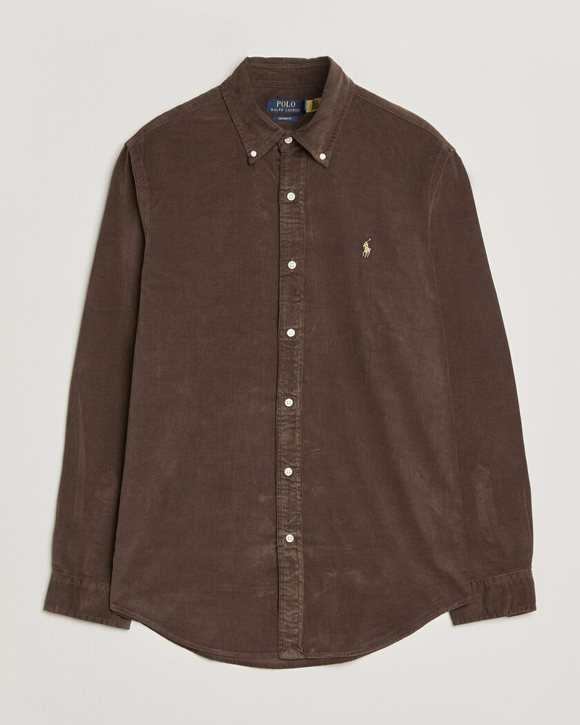 Polo Ralph Lauren Custom Fit BD Corduroy Shirt Nutmeg Brown – Marron