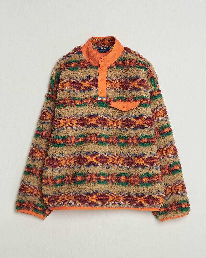 Polo Ralph Lauren Shaggy Hi Pile Red Rock Fairisle – Multicolore