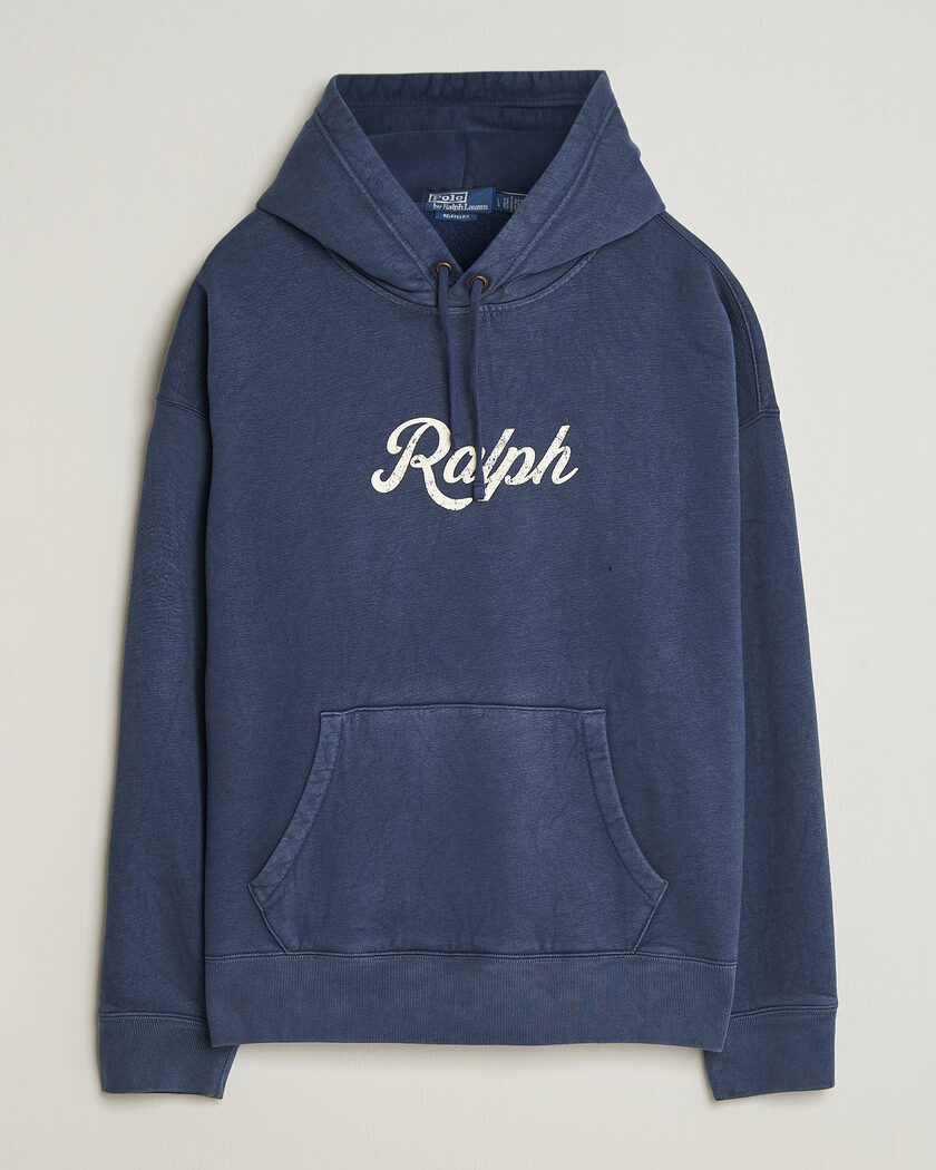 Polo Ralph Lauren Vintage Fleece Logo Hoodie Dark Cobalt – Bleu