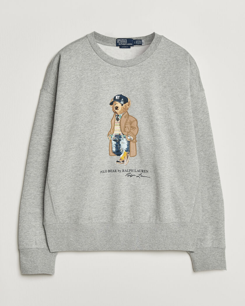Polo Ralph Lauren Athletic Fleece Bear Sweatshirt Andover Heather – Gris