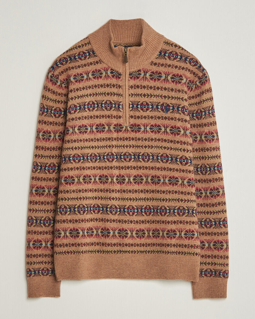 Polo Ralph Lauren Fair Isle Wool Half-Zip Multi Combo – Multicolore