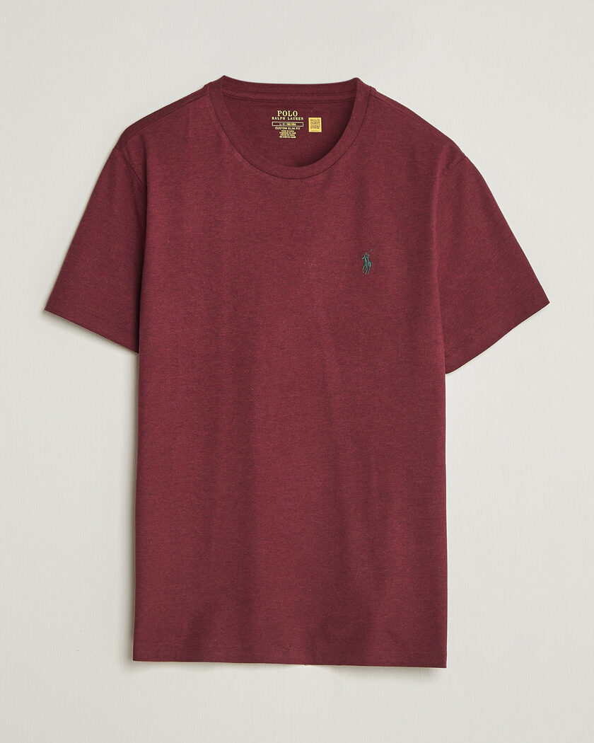 Polo Ralph Lauren Custom Slim Fit T-shirt Spring Wine Heather – Rouge