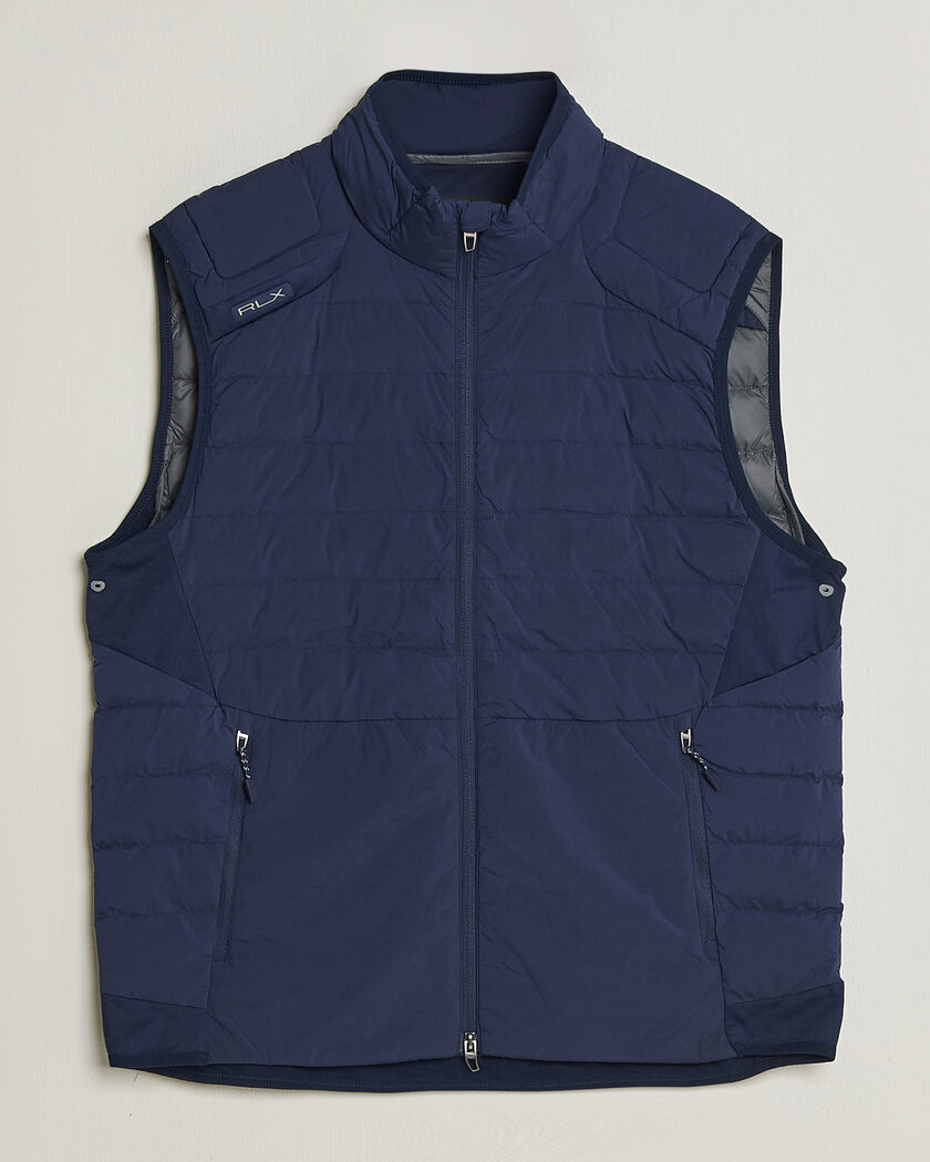 RLX Ralph Lauren Full Zip Golf Vest Refined Navy – Bleu