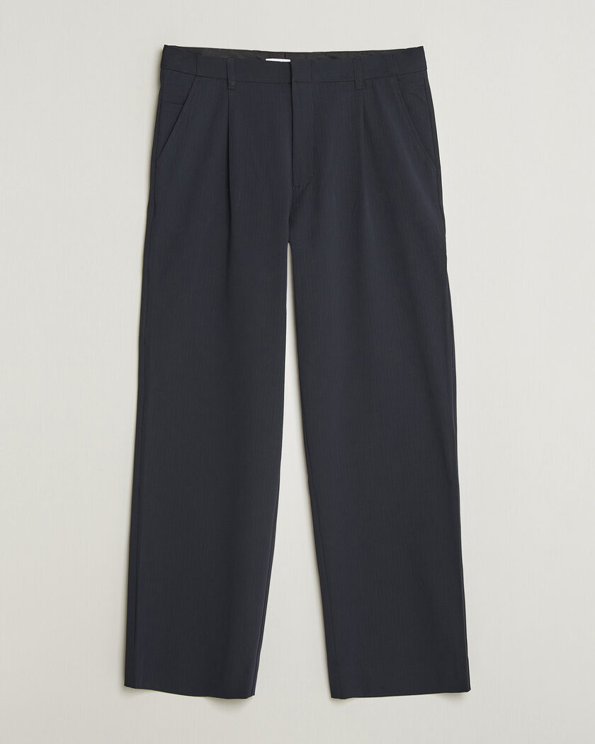 Samsøe Samsøe Valentin Pleated Trousers Salute Navy – Bleu