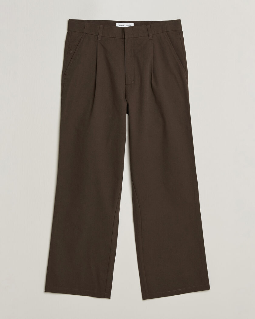 Samsøe Samsøe Valentin Pleated Trousers Delicioso – Marron