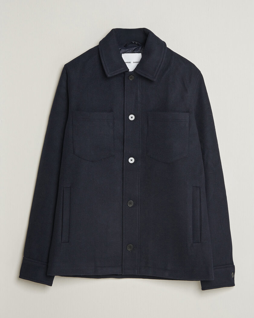 Samsøe Samsøe Pally Padded Shirt Jacket Salute Navy – Bleu
