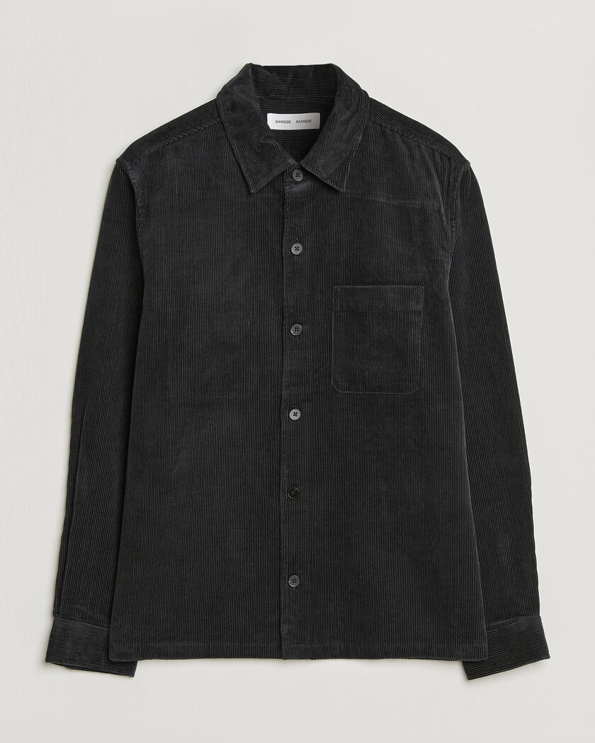 Samsøe Samsøe Damon Corduroy Overshirt Black – Noir