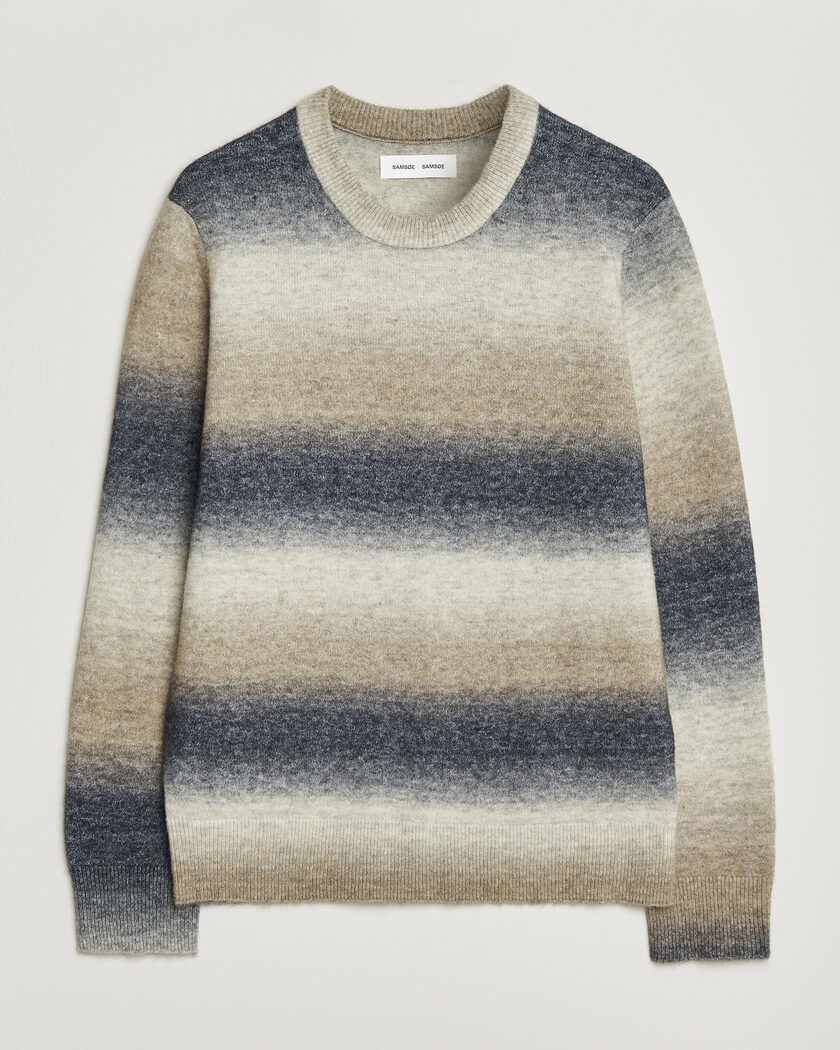 Samsøe Samsøe Aiden Wool/Alpaca Knitted Striped Sweater Multi – Multicolore
