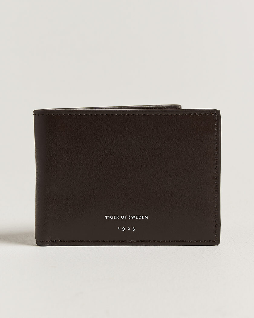 Tiger of Sweden Wivalius Leather Wallet Dark Brown – Marron