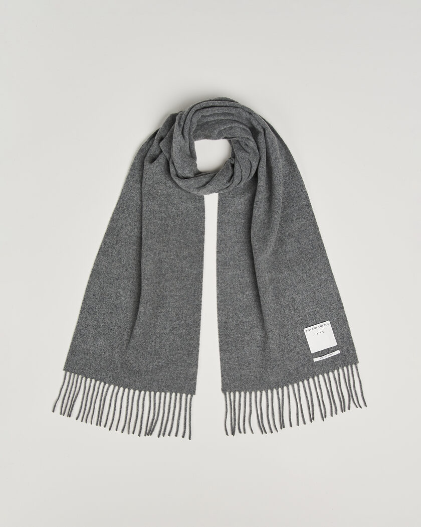 Tiger of Sweden Sylan Wool Scarf Charcoal – Gris