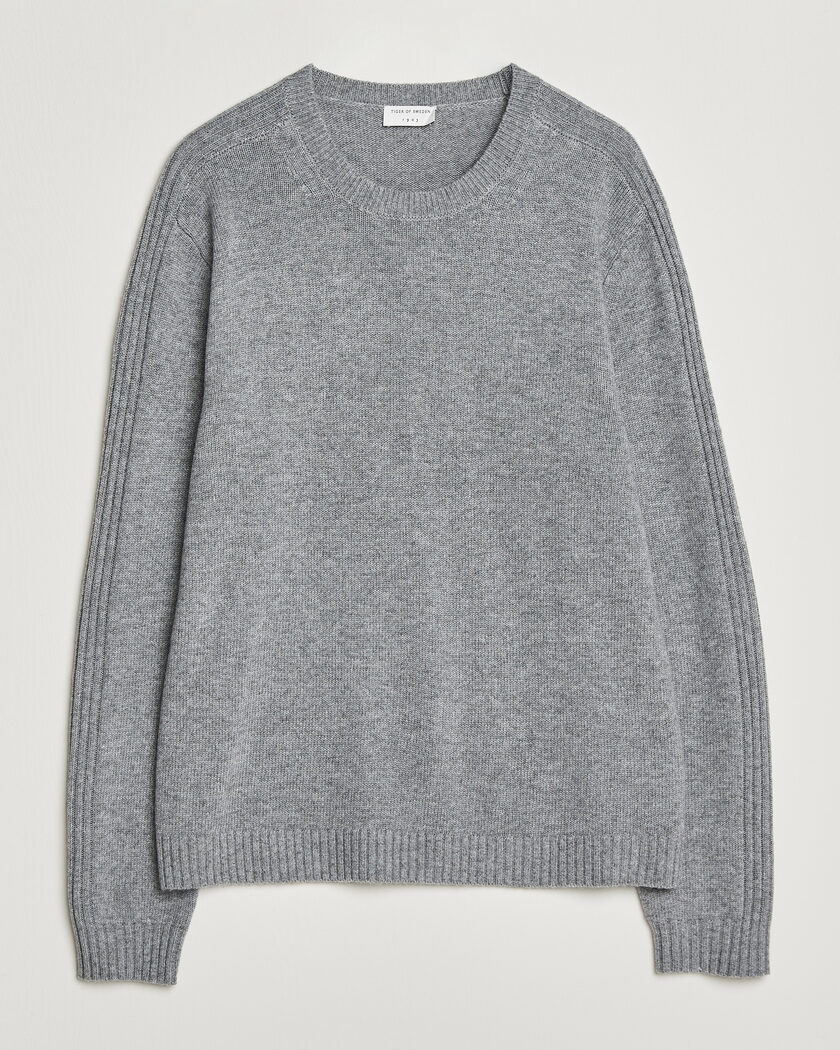 Tiger of Sweden Wilfred Wool/Cashmere Sweater Light Grey Melange – Gris
