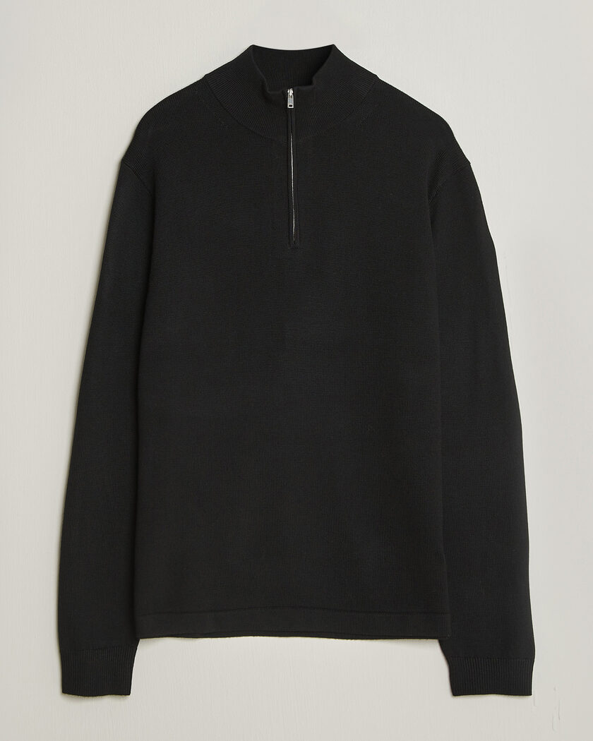 Tiger of Sweden Travis Wool Half Zip Black – Noir