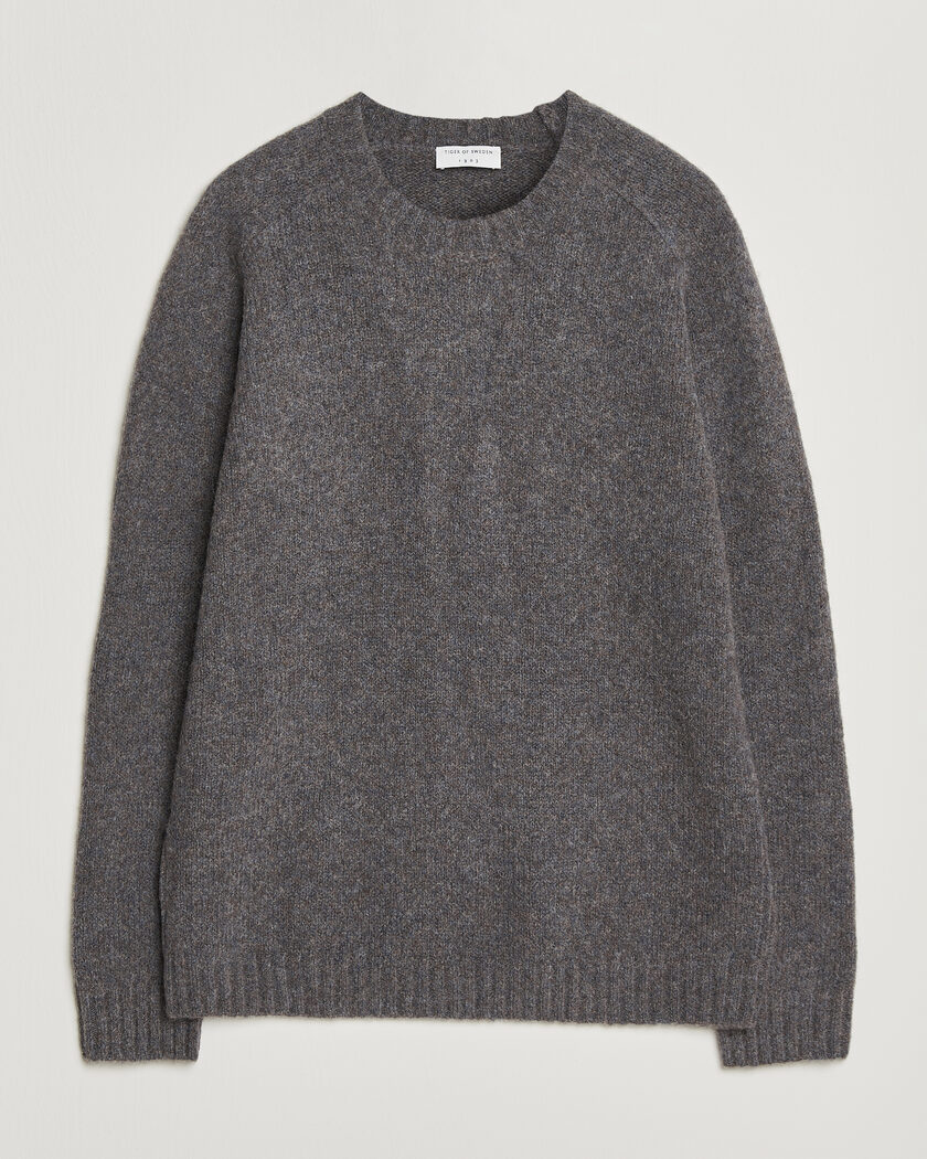 Tiger of Sweden Adryan Yak/Alpaca Knitted Sweater Grey Melange – Gris