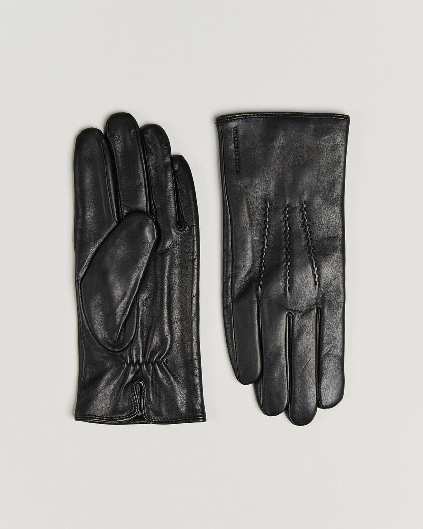 Tiger of Sweden Garvin Leather Gloves Black – Noir