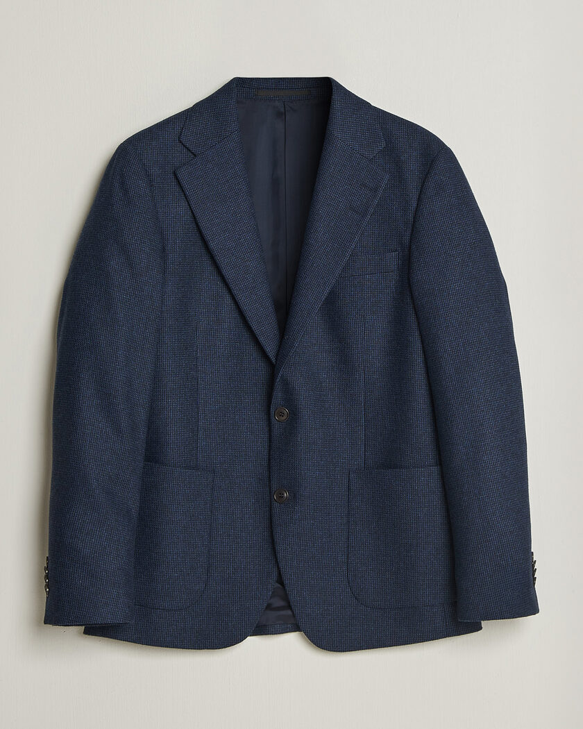 Tiger of Sweden Easer Wool Pepita Blazer Sea – Bleu