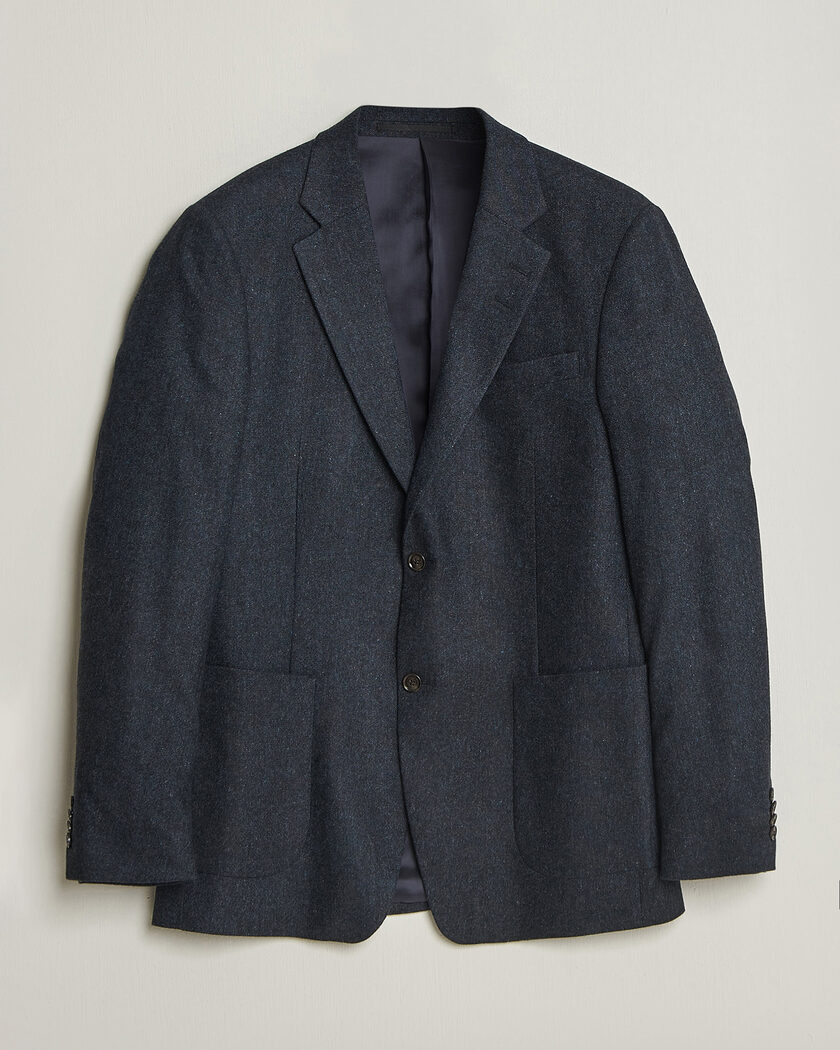 Tiger of Sweden Justin Wool Flannel Suit Blazer Midnight Blue – Bleu