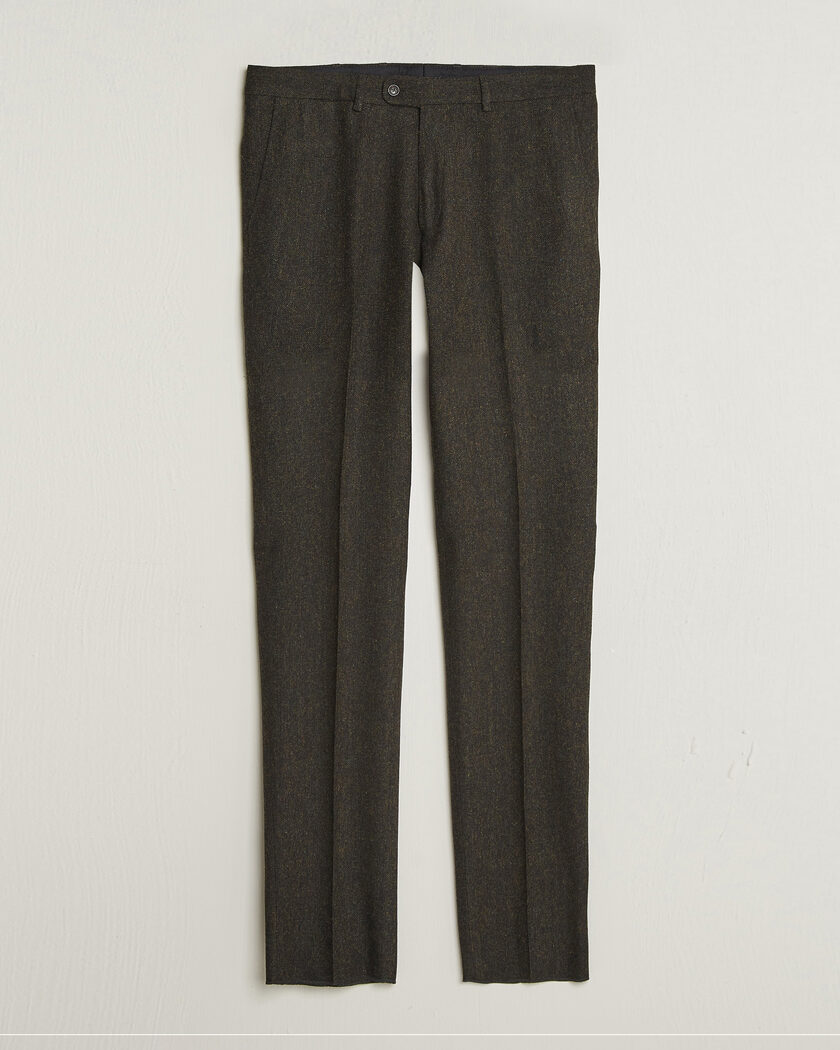 Walker Slater Edward Shetland Wool Donegal Trousers Brown – Marron