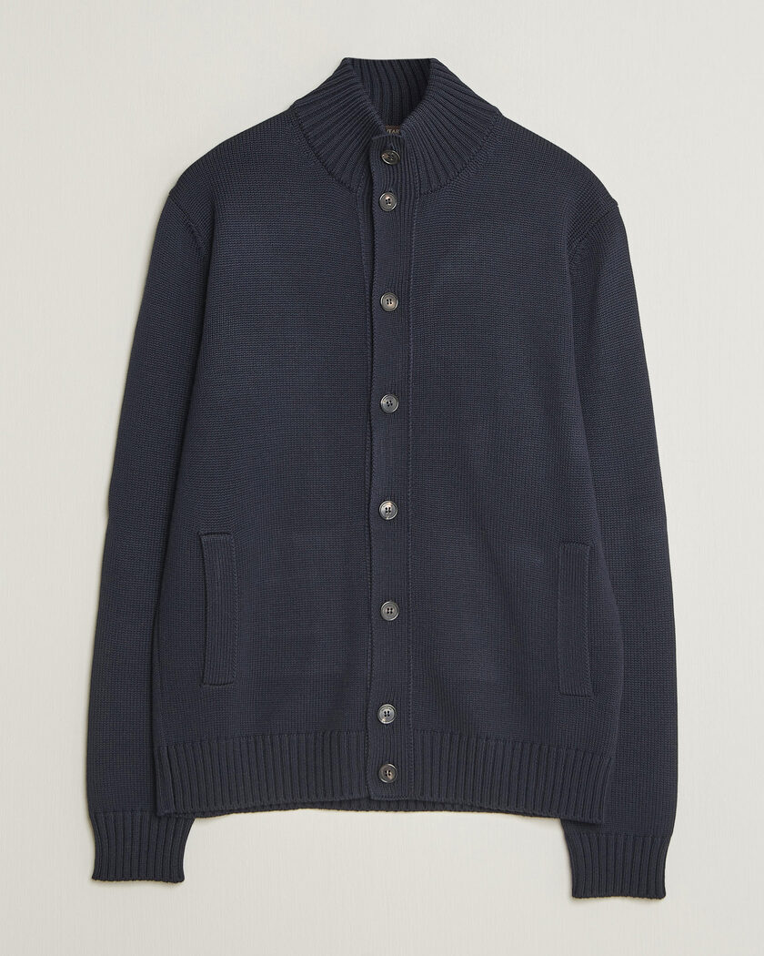 Zanone Virgin Merino Wool Chioto Navy – Bleu