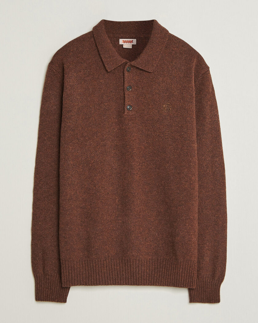 Baracuta Shetland Polo Slate Black – Marron