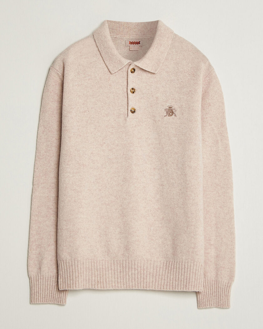 Baracuta Shetland Polo Antique White – Blanc