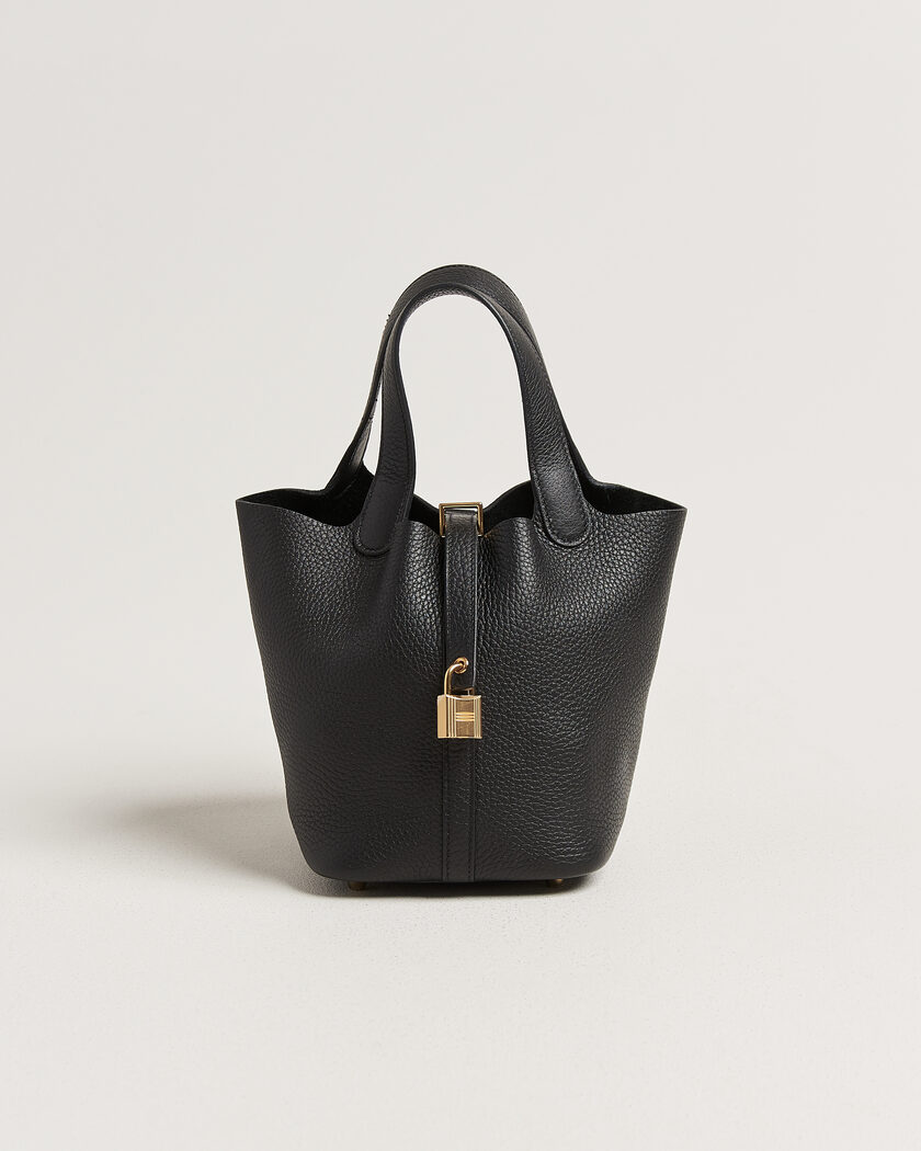 Hermès Pre-Owned Picotin Lock 18 Black – Noir