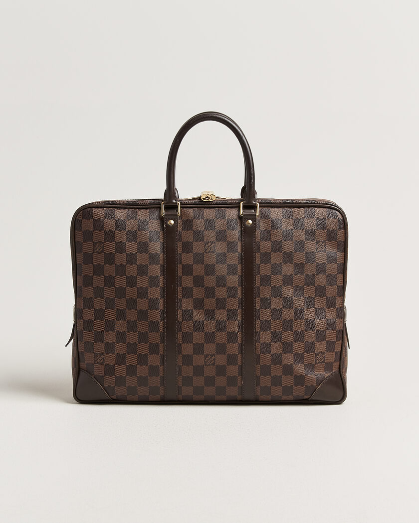 Louis Vuitton Pre-Owned Porte Documents Voyage Damier Ebene – Marron