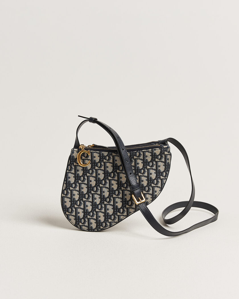 Dior Pre-Owned Saddle Oblique Rodeo Trio Pouch Blue – Bleu