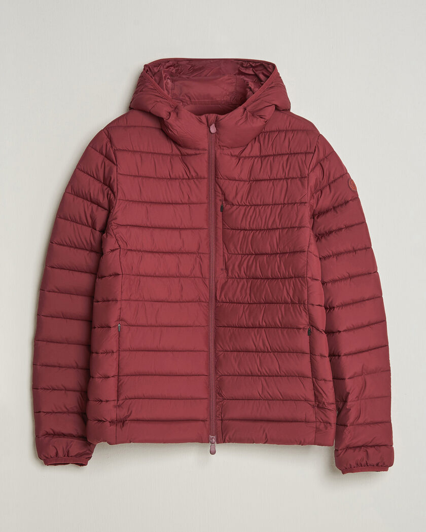Save The Duck Juncus Matt Lightweight Hood Jacket Wine Red – Rouge