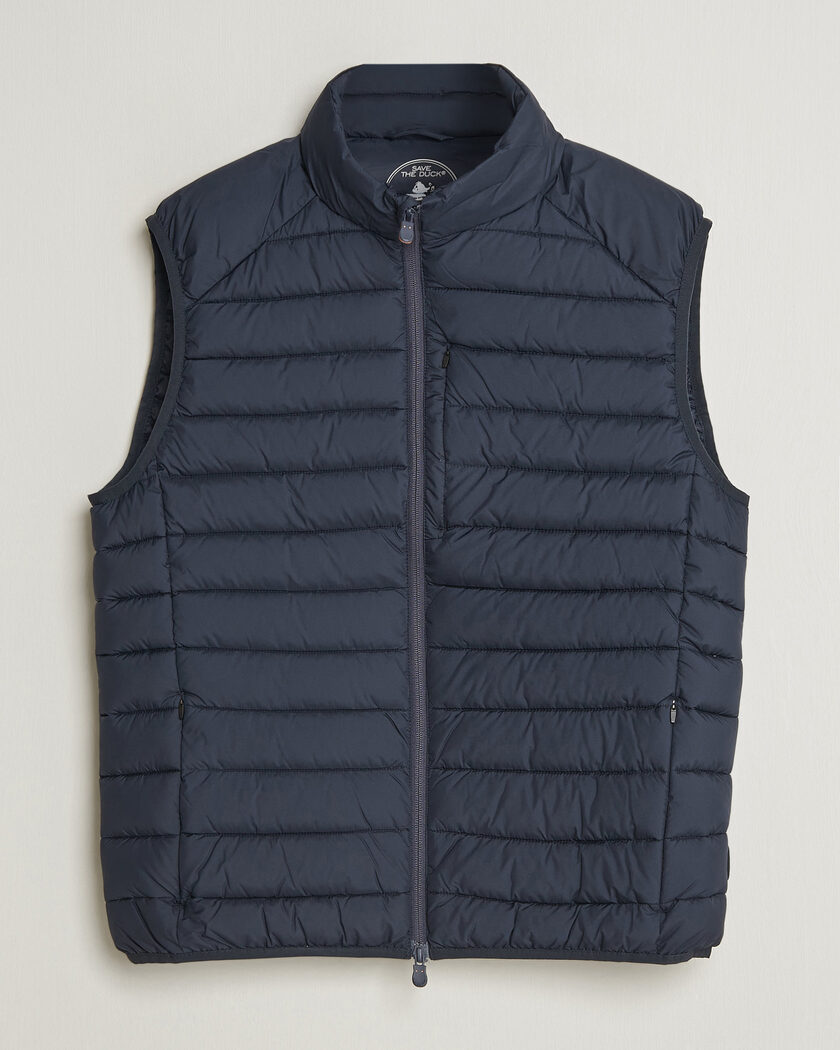 Save The Duck Rhus Matt Lightweight Vest Blue Black – Noir