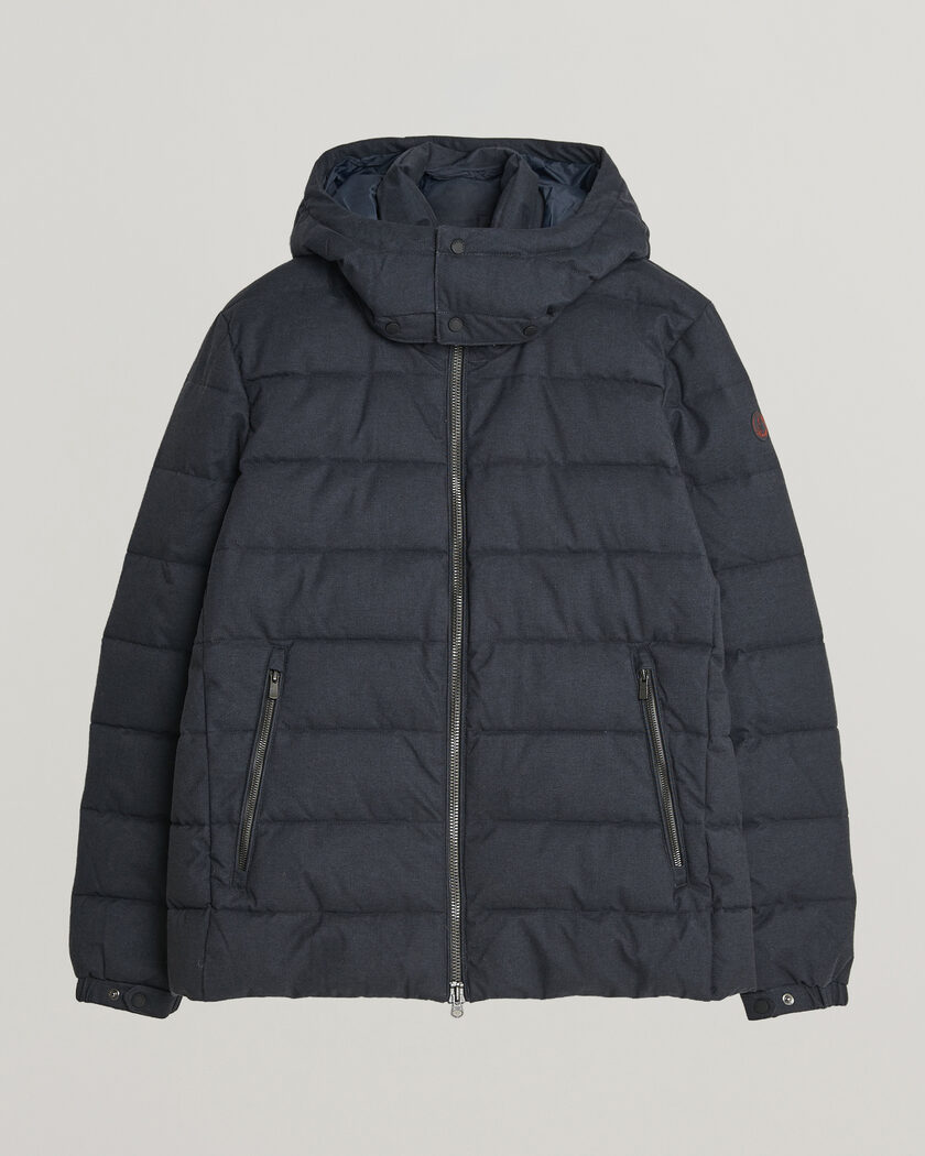 Save The Duck Constantin Padded Flannel Jacket Navy Blue Melange – Bleu