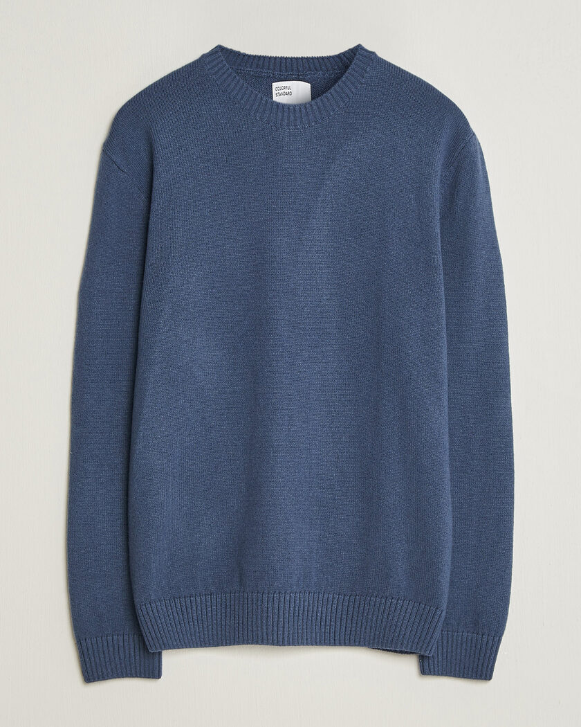 Colorful Standard Classic Merino Wool Crew Neck Petrol Blue – Bleu