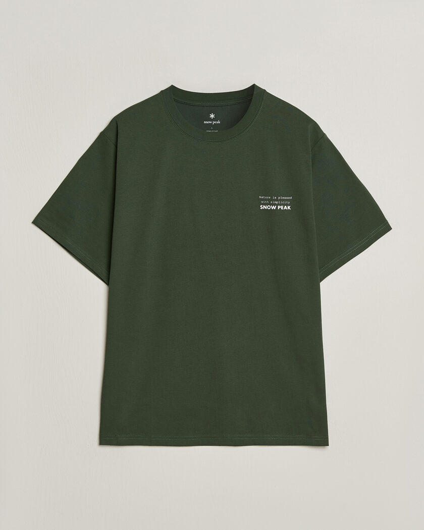 Snow Peak Elemental Balance T-Shirt Dark Green – Vert