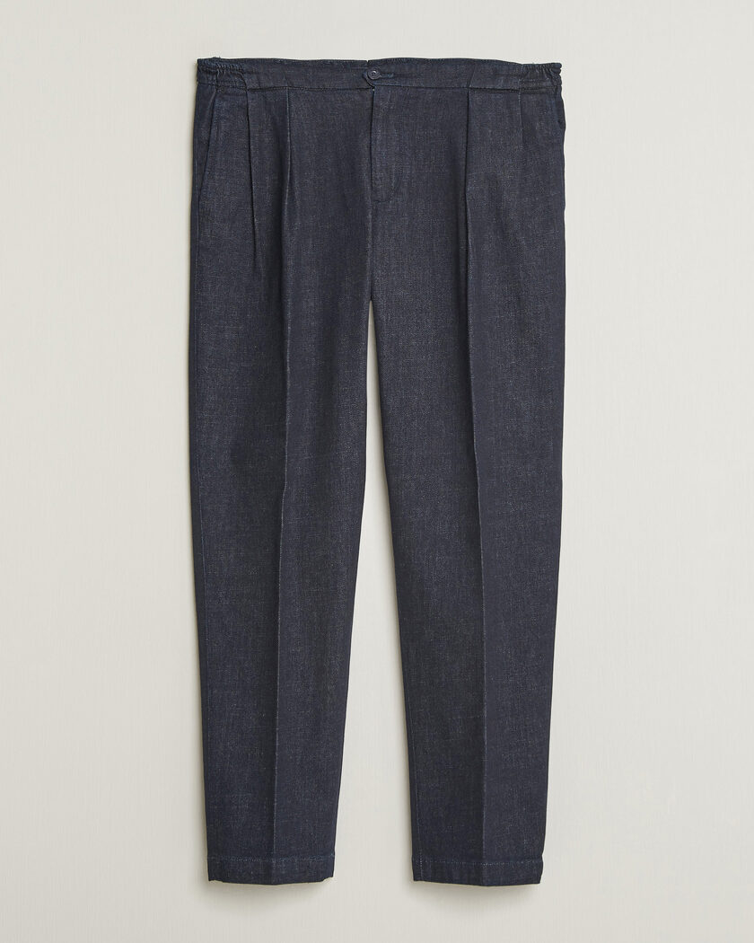 Briglia 1949 Portobello Loose Fit Denim Trousers Dark Blue – Bleu
