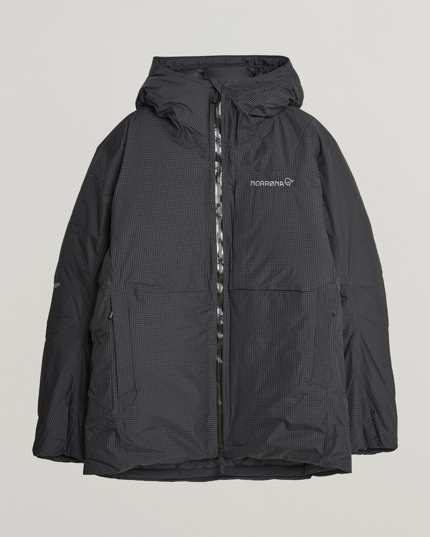 Norrøna Trollveggen dri2 Down 800 Zip Hood Caviar Black – Noir
