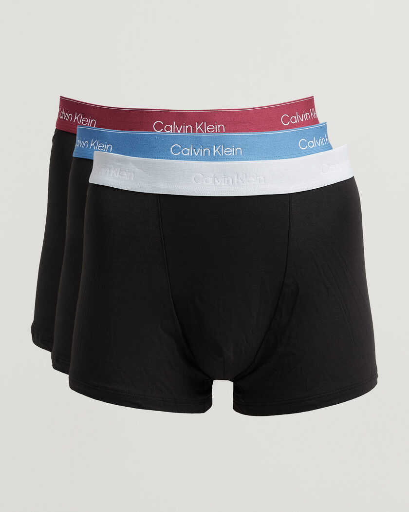 Calvin Klein 3-Pack Icon Cotton Stretch Relaxed Trunk Black – Noir