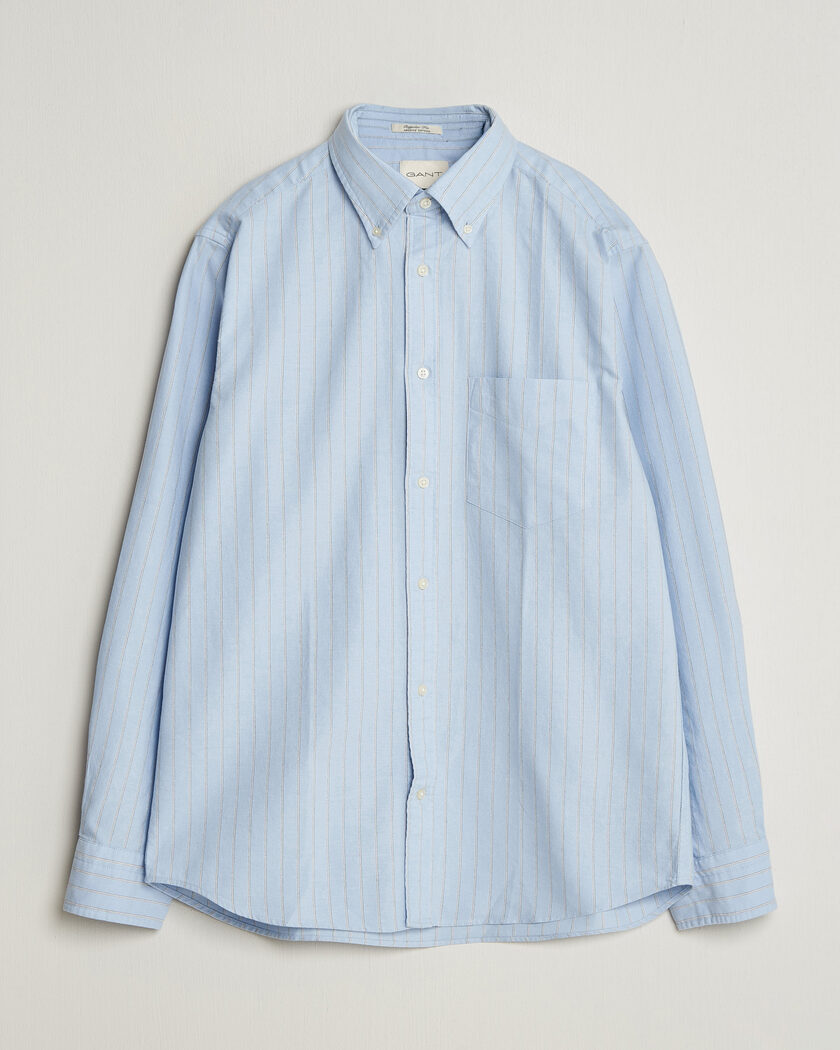 Gant Regular Fit Archive Oxford Striped Shirt Clear Sky – Bleu